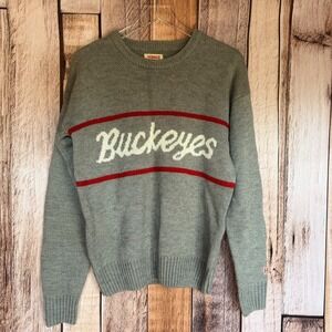 Homage Buckeyes Knit Sweater Ohio State Gameday Cozy Fan Gear Retro Medium